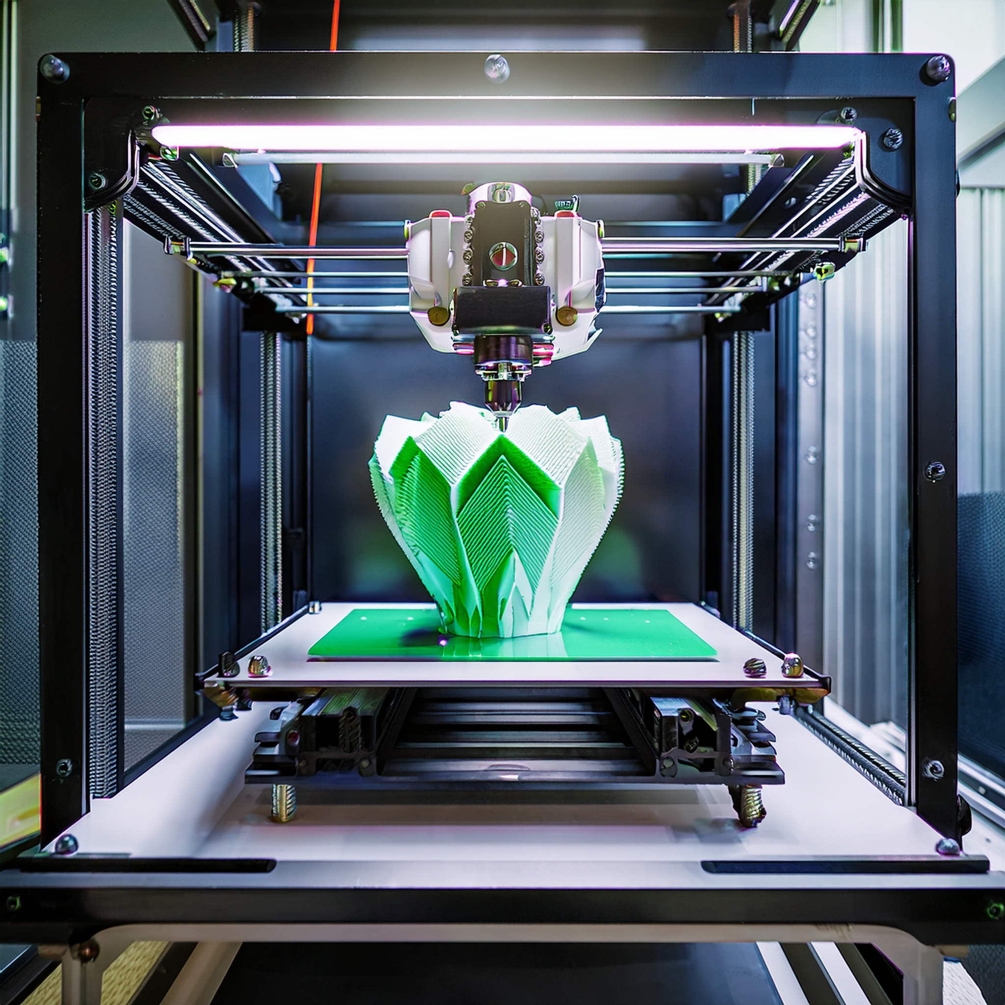 3D-Druck-Prototyp in einer Werkstattumgebung